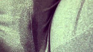 Juicy Wet Pussy Dripping Through Grey Leggings Toys Tease