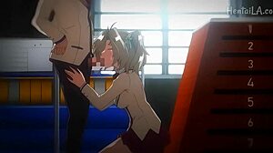 College babe's big tits and ass crave monster cock blowjob manipulation