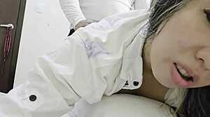 Her juicy big ass tempts me i punish stepdaughter's pervert pussy creampie explosion inside