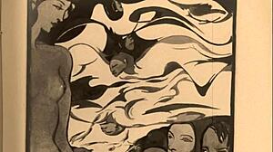 Vintage erotic drawings blend antique allure with retro passion
