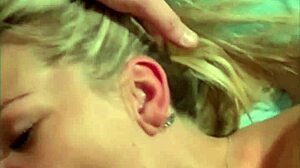Couple Hooks Bar Guy for Wife's Hot MMF Threesome with Shaved Pussy Play