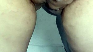 pregnant on the toilet then bidet teasing that tight back hole