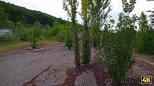 hunt4k. hot russian teen slut cheats horny on boyfriend fucking stranger pov public tight pussy creampie