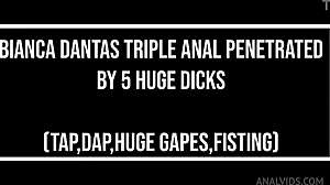 Bianca Dantas lezdom fisting triple anal gangbang