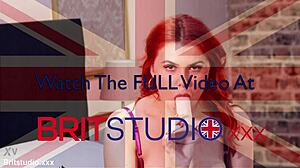 Watch This British Redhead Slam Dildo Deep In Her Tight Cunt!