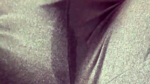 Juicy Wet Pussy Dripping Through Grey Leggings Toys Tease