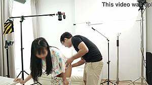 Myanmar Girl Inserts Butt Plug Backstage