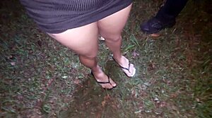 party over and i snag two cocks roadside pounding my big ass bareback