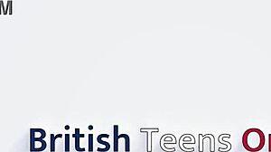 Stunning blue-eyed british college student with big tits curly hair and fat ass fucks herself with huge dildo until she cums hard