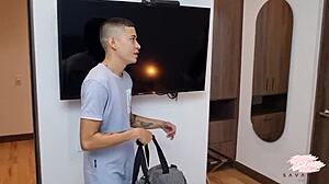 savannah watson sneaks quickie fuck with roommate while hubby's away part 1