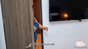 savannah watson sneaks quickie fuck with roommate while hubby's away part 1