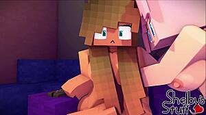 minecraft lesbians go wild in steamy pixel action!