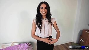 Damn, Sofie Reyes Stays Professional While Bent Over for Interracial Doggystyle Pound!