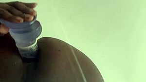 she dives into solo anal training grabbing her dildo stretching ass wide masturbating with toys prepping for hard assfucking