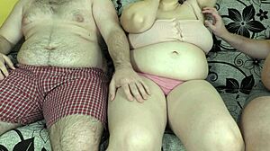 Husband leaves wife alone with friends turning her into bareback breeding dump