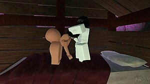 Lightskin Bitch Begs for Monster Cock Then Gets Fucked Hard