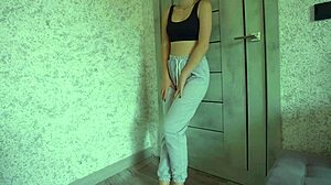 OMG Pissing Desperation Soaks My Sweatpants in Yoga Pants!