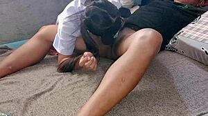 delivery driver fills my juicy pussy quick with cum inside and out