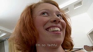 yo, picked up this juicy redhead and wrecked her holes with monster toys and cock!