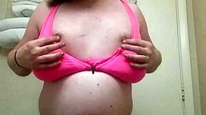 Tranny Rips Panties in Crossdressing Strip Tease Show