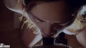 Beautiful wife sneaks blowjob on friends cock swallowing every drop