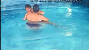 Unmarried indian couple with big tits enjoys sexy poolside fucking