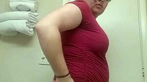 Tranny Rips Panties in Crossdressing Strip Tease Show