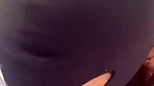 Neighbour helps out but ends up worshipping her huge curvy milf ass and pussy