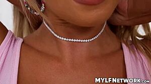vivianne's birthday gift is double penetration from husband and stepson on her big tits