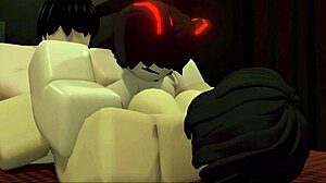 Goth Roblox Succubus Seduces in Dark USA Roleplay Fantasy