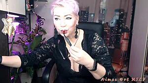 Redhead Milf Aimee Fucks Hard In Fishnets Creampie Cumshot Footjob Tits!