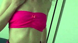 Hey Candie Cross flips from flirt to fishnet fantasy super quick no panties just nylon ass tease 😍🍑🔥