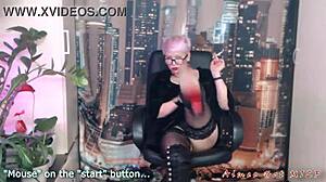 Redhead Milf Aimee Fucks Hard In Fishnets Creampie Cumshot Footjob Tits!
