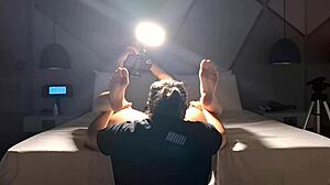First time recording intriguing session with brunette torres unveiled