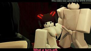 Goth Roblox Succubus Seduces in Dark USA Roleplay Fantasy