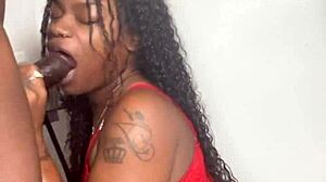stepbrother, does keisha minaj's mouth feel good slurping your big black cock before cumshot?