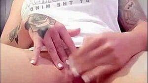 Redhead Clit Tease Builds To Porn-Fueled Climax