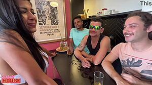 Brazilian India Gives Ass in Suruba with Cuckold Boyfriend