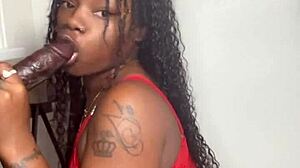stepbrother, does keisha minaj's mouth feel good slurping your big black cock before cumshot?