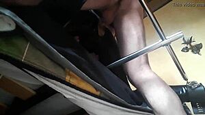 LAURA XXX TIED TO MACHINE FOR ROUGH DOGGY CREAMPIE!