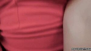 Vintage milf Cherie Deville seduces with taboo anal food play while pregnant and retro hardcore