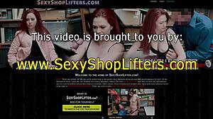 Caught Latina Teen Shoplifter Sucks for Jizz in Mouth
