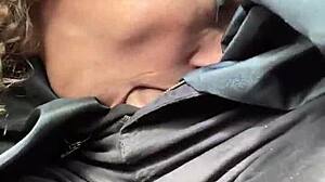 Stepbrother's Graduation Gift Deepthroat Blowjob Monster Cock Drive Home