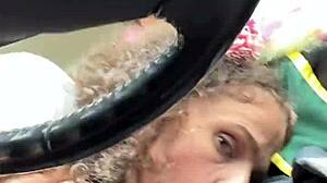 Stepbrother's Graduation Gift Deepthroat Blowjob Monster Cock Drive Home
