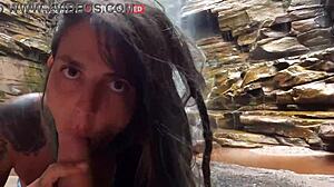 We got caught fucking publicly at the waterfall alemaohub