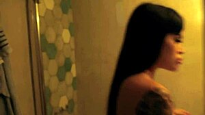 Tattoo Latina's Fake Tits BOUNCE as Casting Agent Fucks Slut Hard!