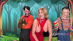 ryan keely and river lynn expose milf gangbang behind educational show