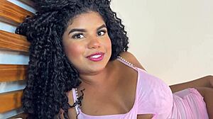 Stranger pounds muscular hotwife's big ass to squirting creampie orgasms while cuckold husband films barefoot
