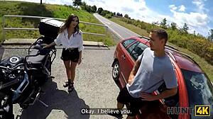 innocent bike ride turns into wild outdoor deepthroat pounding adventure