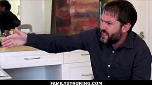 stepmom pristine edge takes stepson cock while stepdad daniel shar trey haze watches jerk